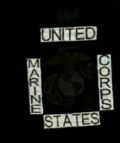Reflect at night reflective patch at night - USMC