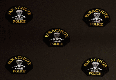 Parachut Police patch - reflect at night